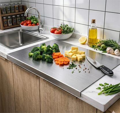 Stainless Steel Counter Top Chopping Board