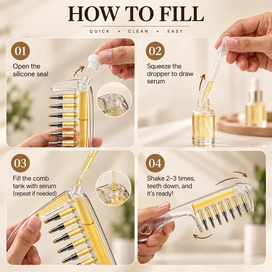 2-in-1 Scalp Oil Applicator & Massage Comb 💆