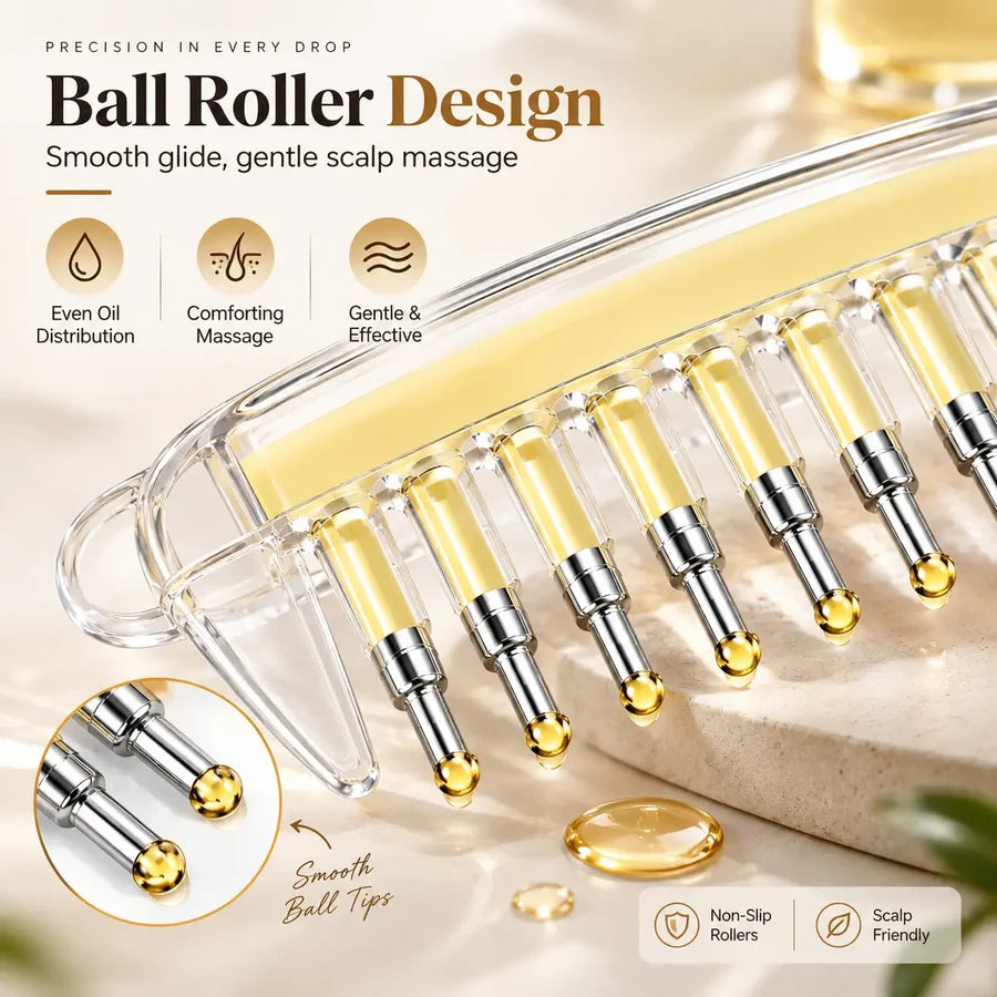 2-in-1 Scalp Oil Applicator & Massage Comb 💆